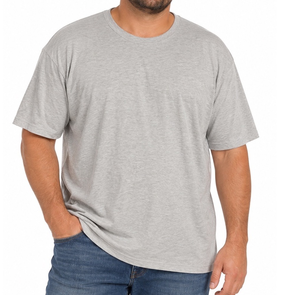 Banana Republic Luxe Touch Tee Mens 3XL Heather Gray 100% Cotton Short Sleeve